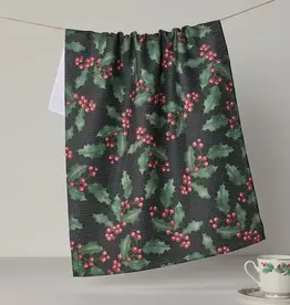 Geometry Tea Towel- Holly Night