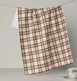 Geometry Tea Towel- Stocking Plaid