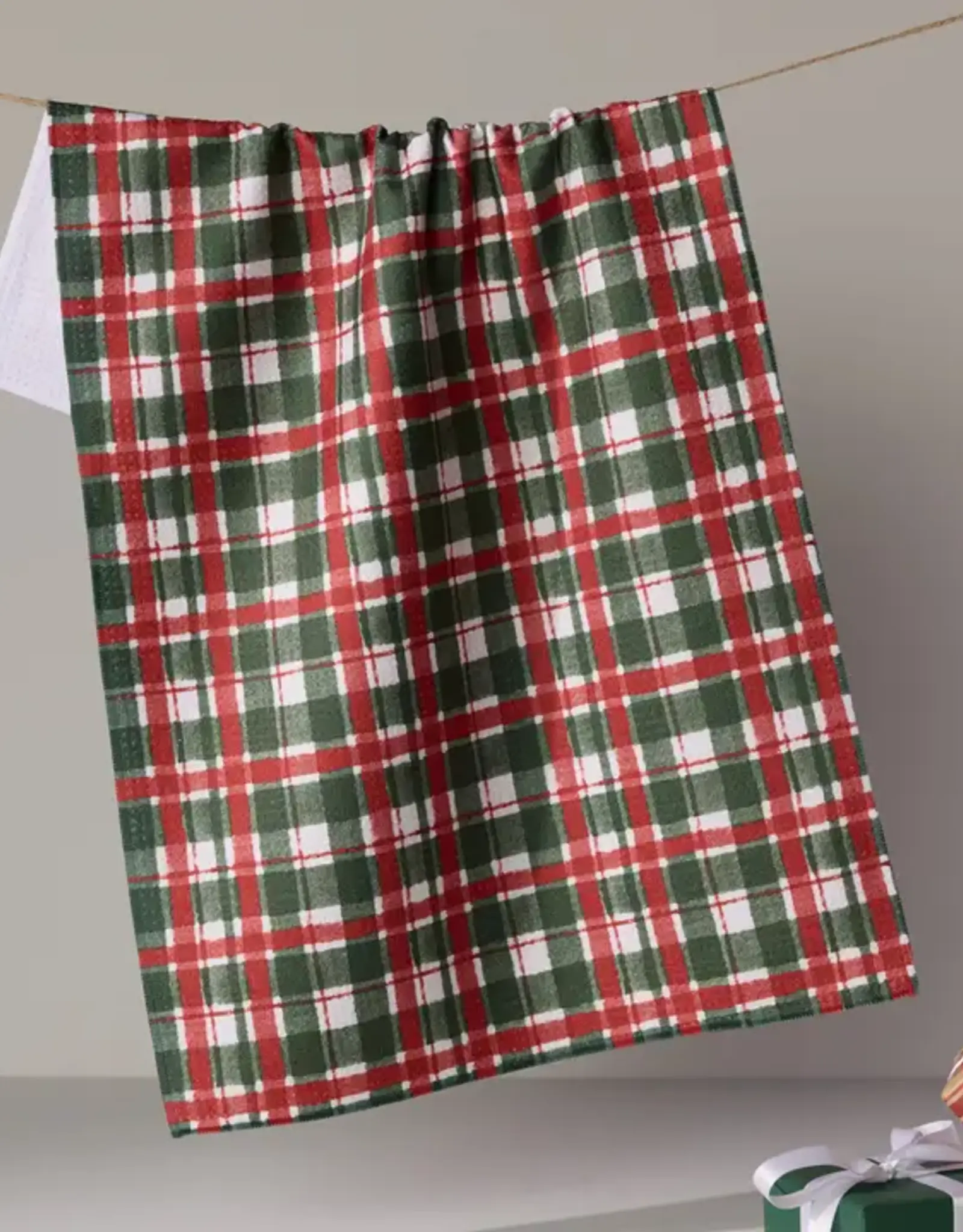 Geometry Tea Towel- Alpine Plaid