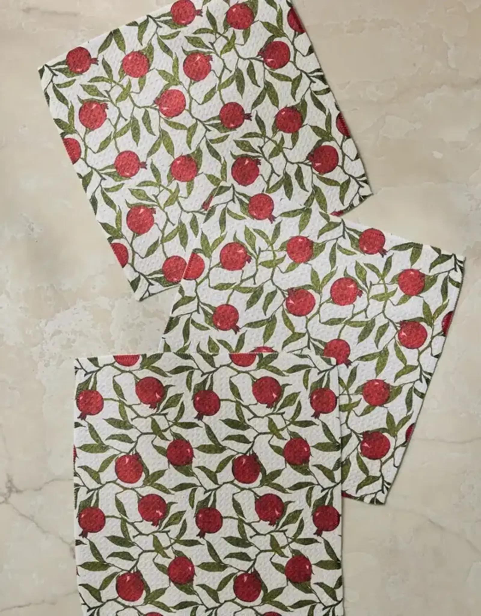 Geometry Dishcloth Set- Ruby Rind