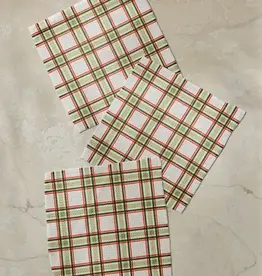 Geometry Dishcloth Set- Stocking Plaid