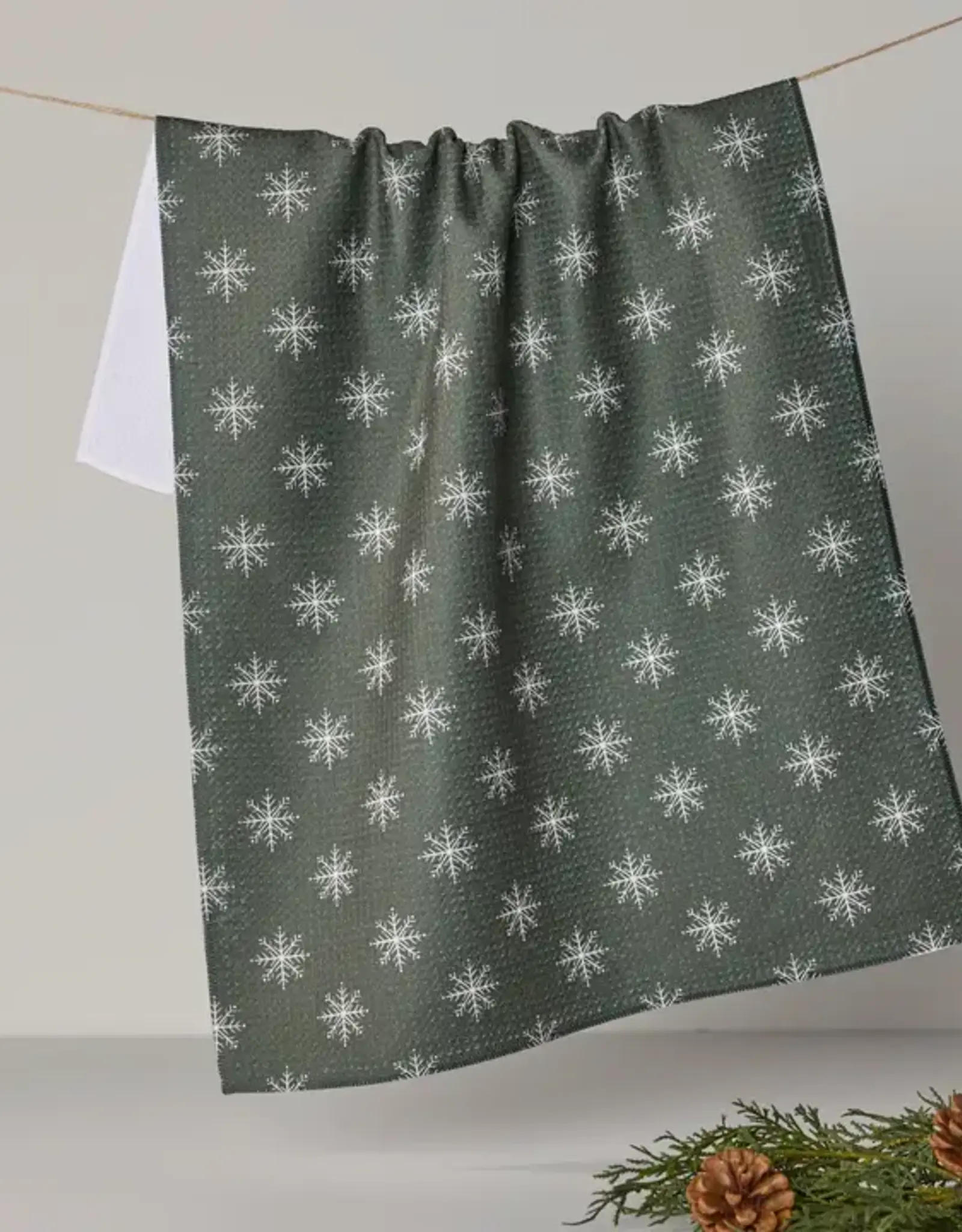 Geometry Tea Towel- Snowy