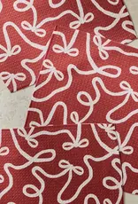 Geometry Dishcloth Set- Pomegranate Holiday Bows