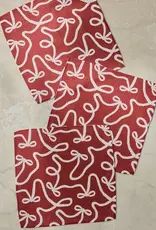 Geometry Dishcloth Set- Pomegranate Holiday Bows