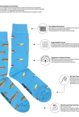 Friday Sock  Co Men's Mid-Calf Socks, Trout & Fly