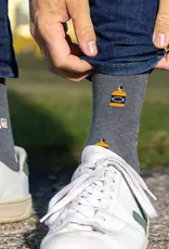 Friday Sock  Co Men's Mid-Calf Socks, Whiskey & Glass