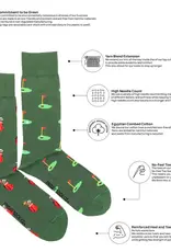 Friday Sock  Co Men's Mid-Calf Socks, Golf Clubs & Green