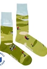 Friday Sock  Co Men's Mid-Calf Socks, Golf Scene