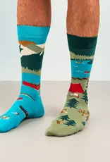 Friday Sock  Co Men's Mid-Calf Socks, Canada Mountain