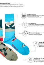 Friday Sock  Co Men's Mid-Calf Socks, Canada Mountain