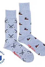 Friday Sock  Co Men's Mid-Calf Socks,Hockey Skates & Stick