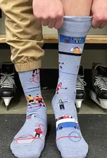Friday Sock  Co Men's Mid-Calf Socks, Funny Hockey