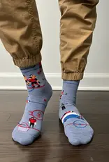 Friday Sock  Co Men's Mid-Calf Socks, Funny Hockey