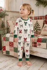 SpearmintLOVE Long Sleeve 2-Piece Set, Country Christmas Bows
