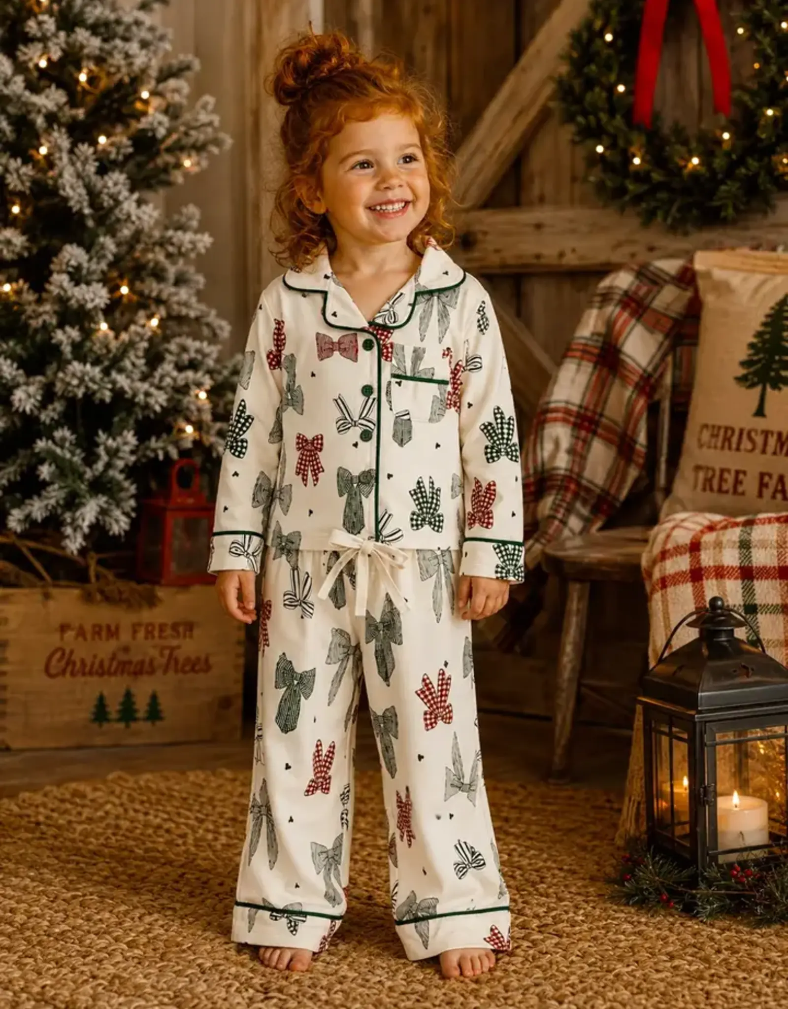 SpearmintLOVE Lounge Set, Country Christmas Bows