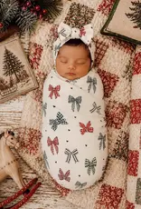 SpearmintLOVE Swaddle, Country Christmas Bows