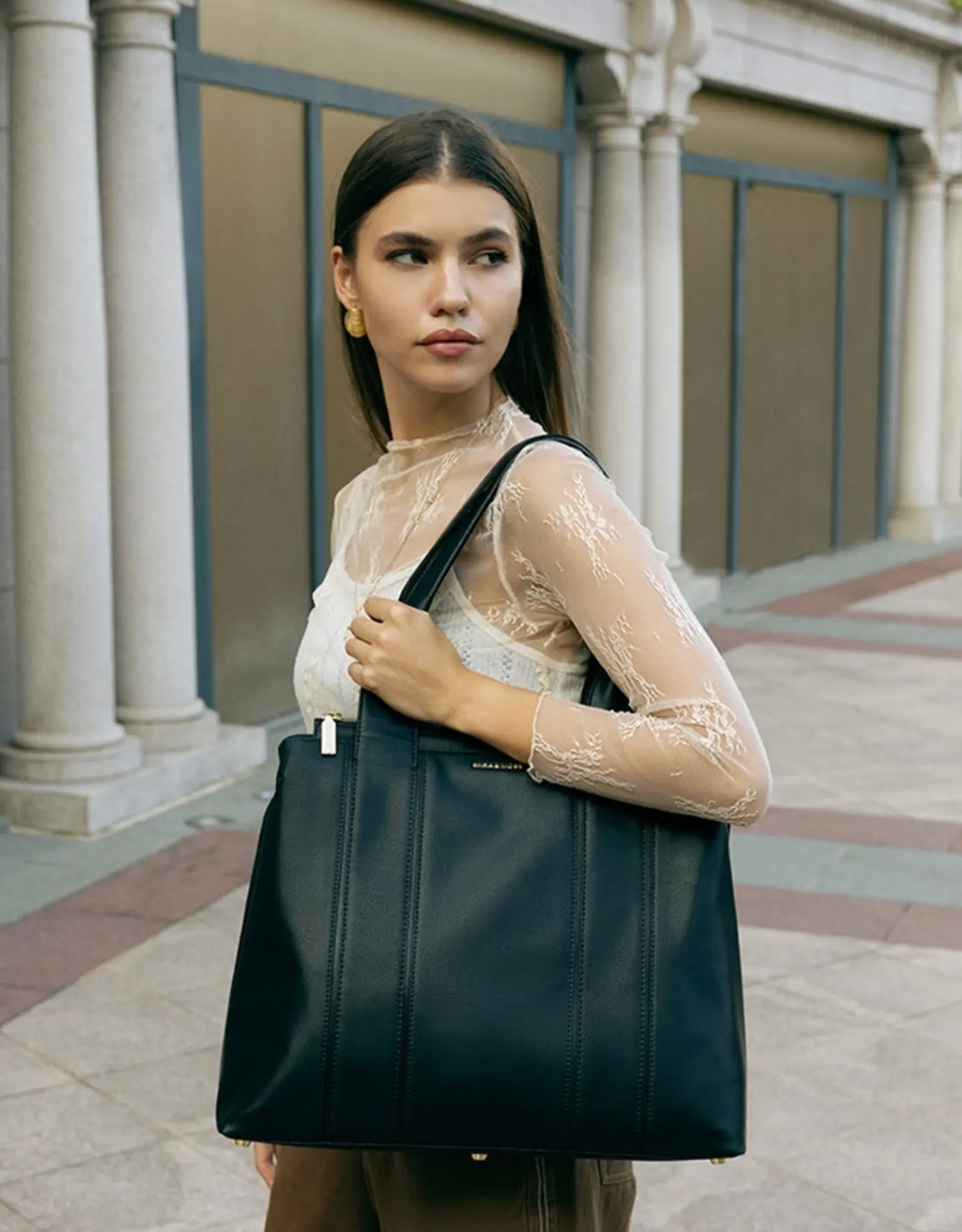 Myra Bag Mira & Moss Laurel Tote Bag, Black