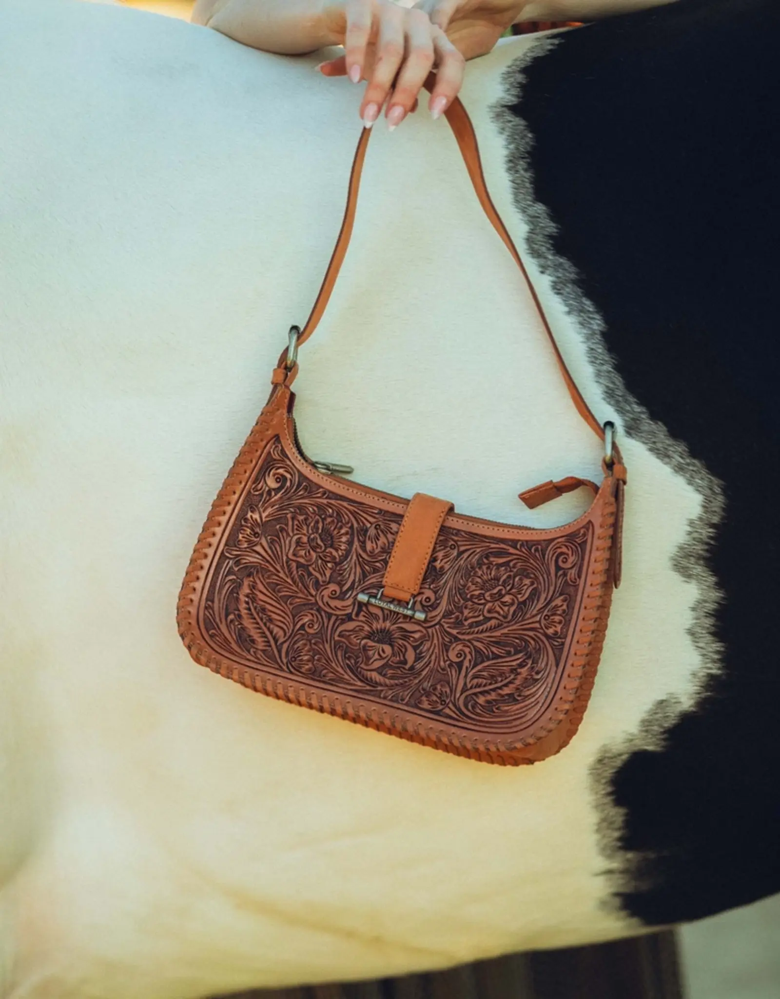 Myra Bag Loyal West Dannia Purse, Saddle Brown