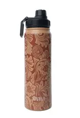 Myra Bag Moo & Bloom Stainless Steel Water Bottle, Brown