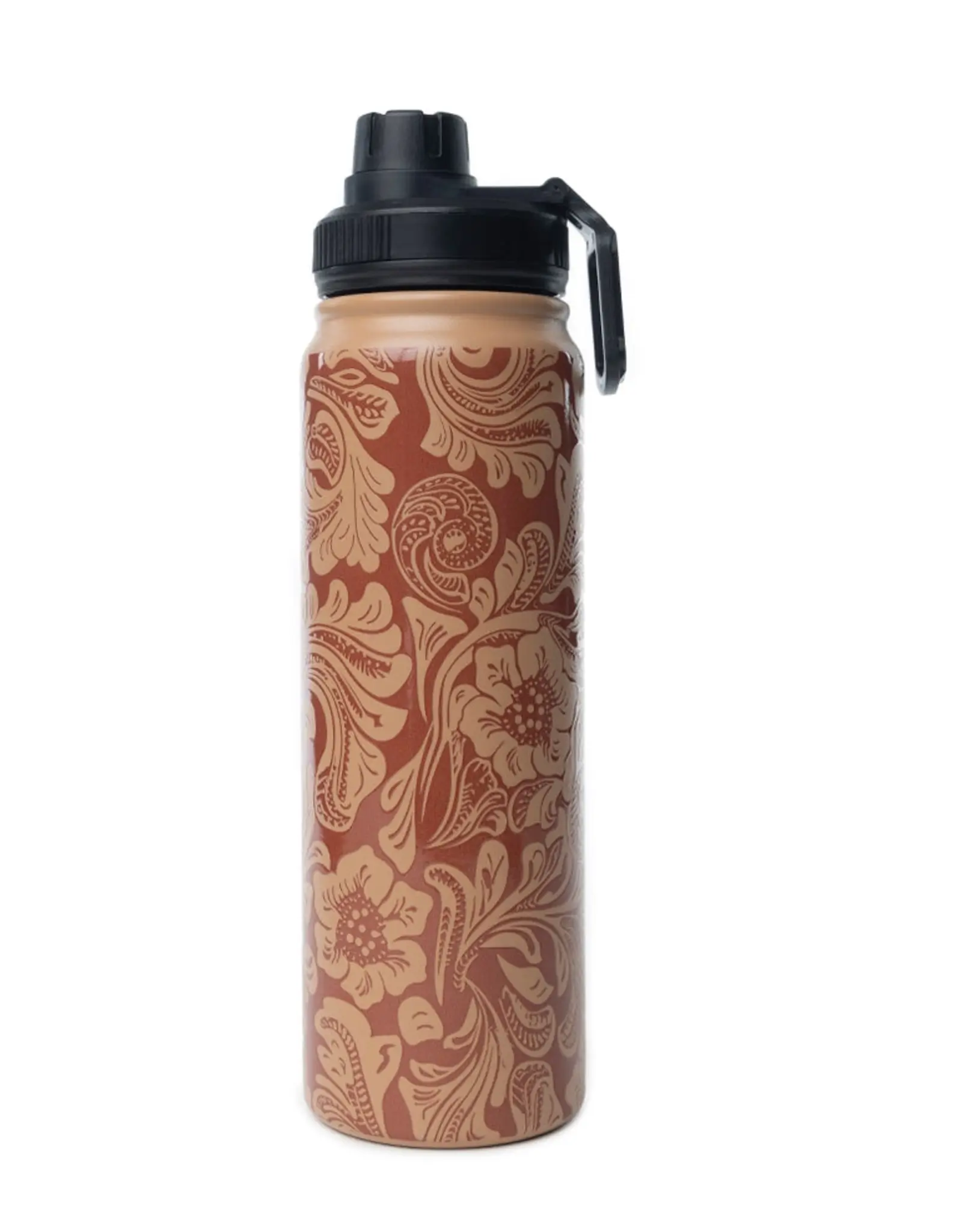 Myra Bag Moo & Bloom Stainless Steel Water Bottle, Brown