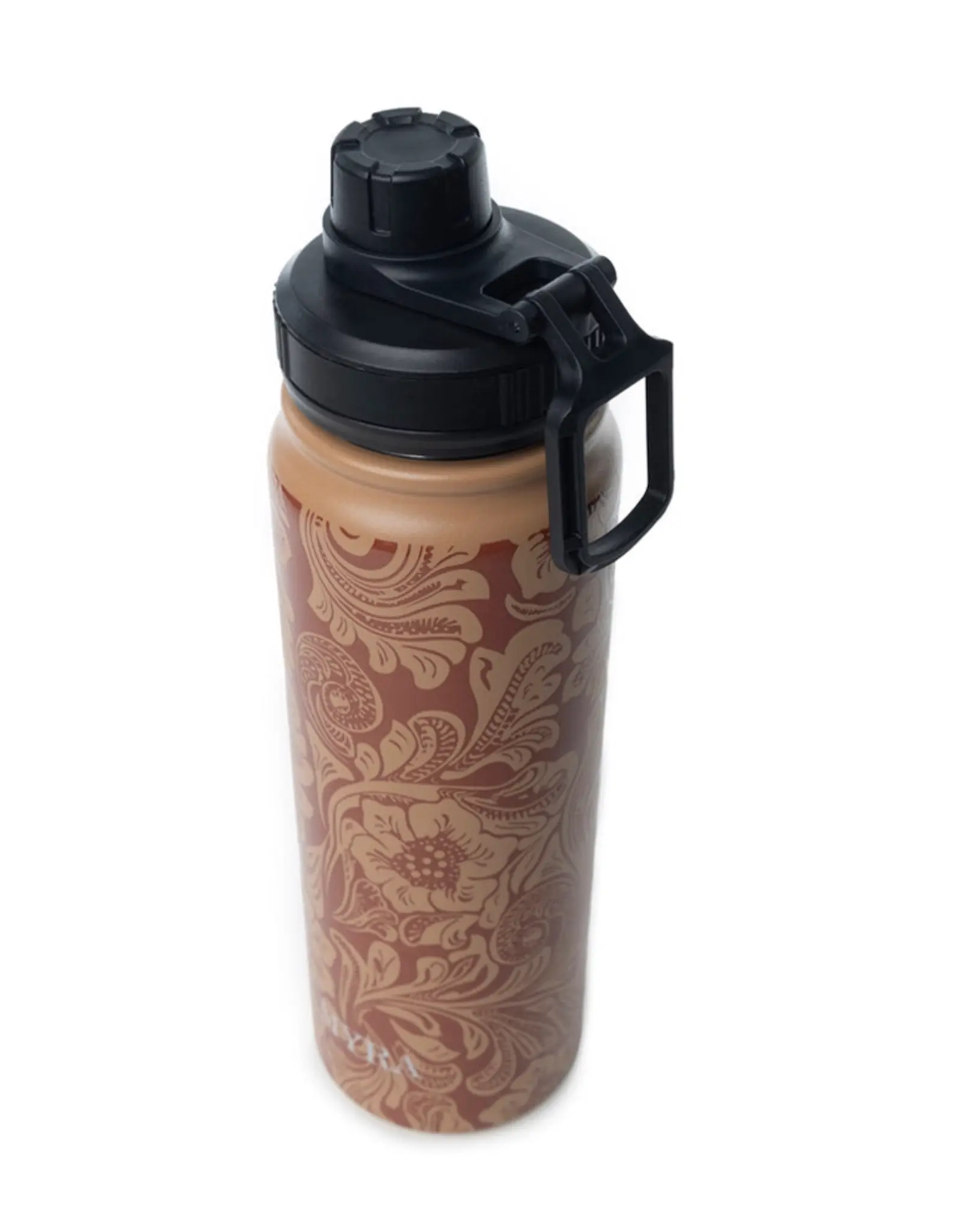 Myra Bag Moo & Bloom Stainless Steel Water Bottle, Brown