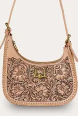 Myra Bag Handtooled Dannia Purse, Slant Form