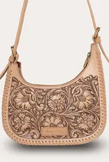 Myra Bag Handtooled Dannia Purse, Slant Form