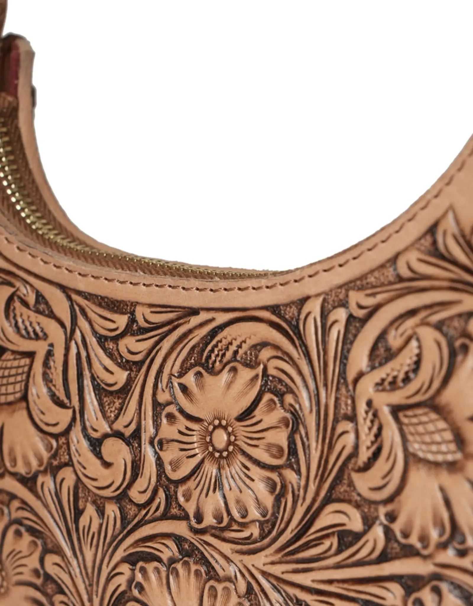 Myra Bag Handtooled Dannia Purse, Slant Form