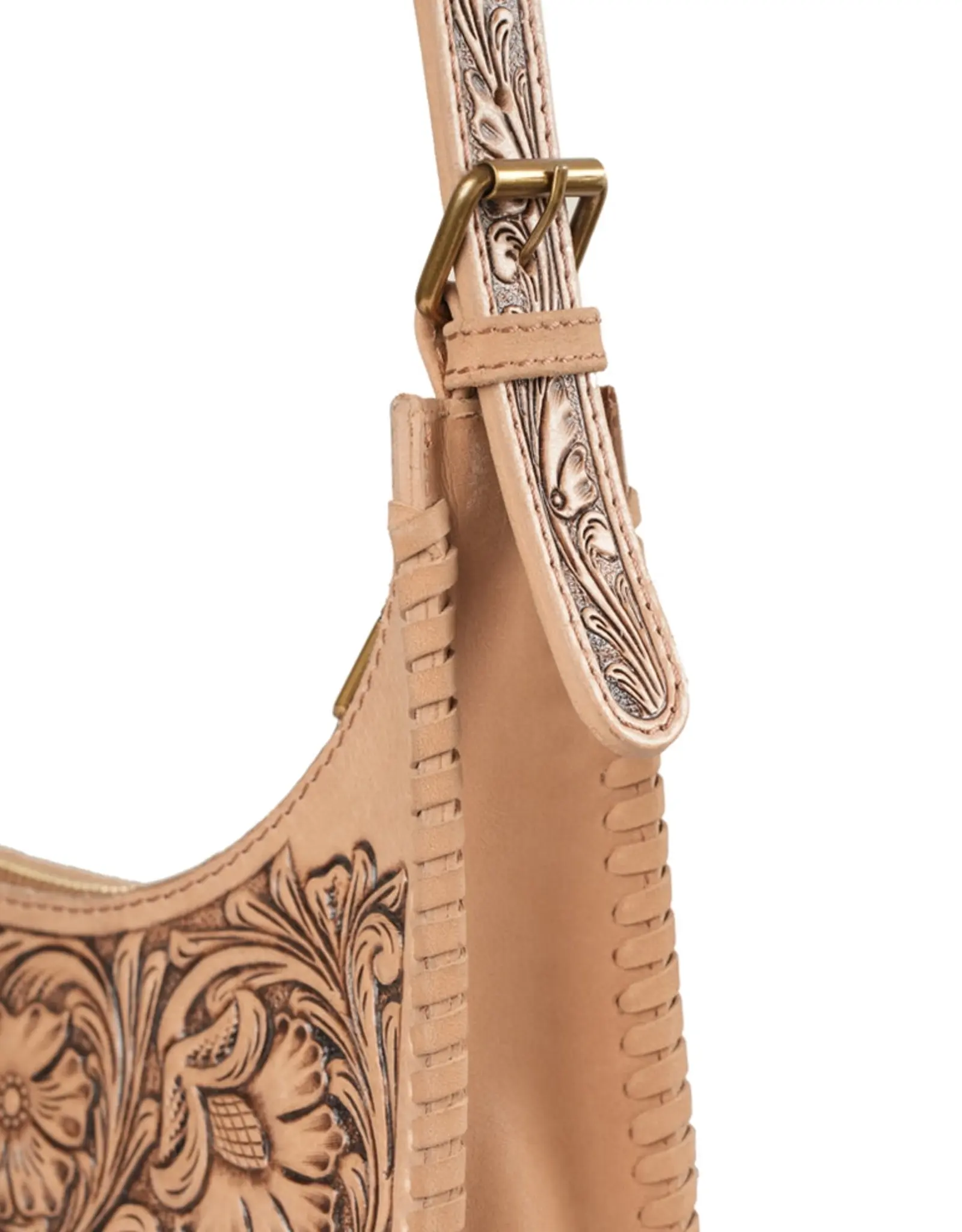 Myra Bag Handtooled Dannia Purse, Slant Form