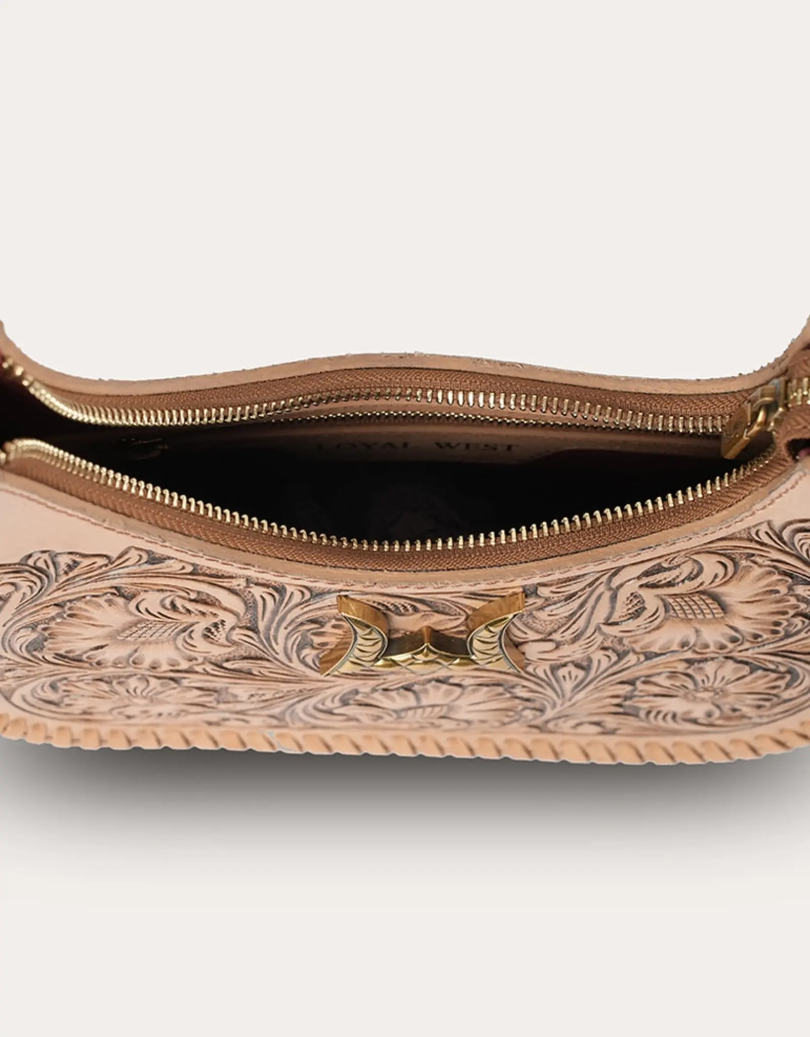Myra Bag Handtooled Dannia Purse, Slant Form