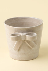 Indaba Stoneware Bow Pot, Lrg