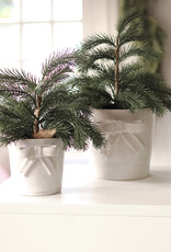Indaba Stoneware Bow Pot, Lrg