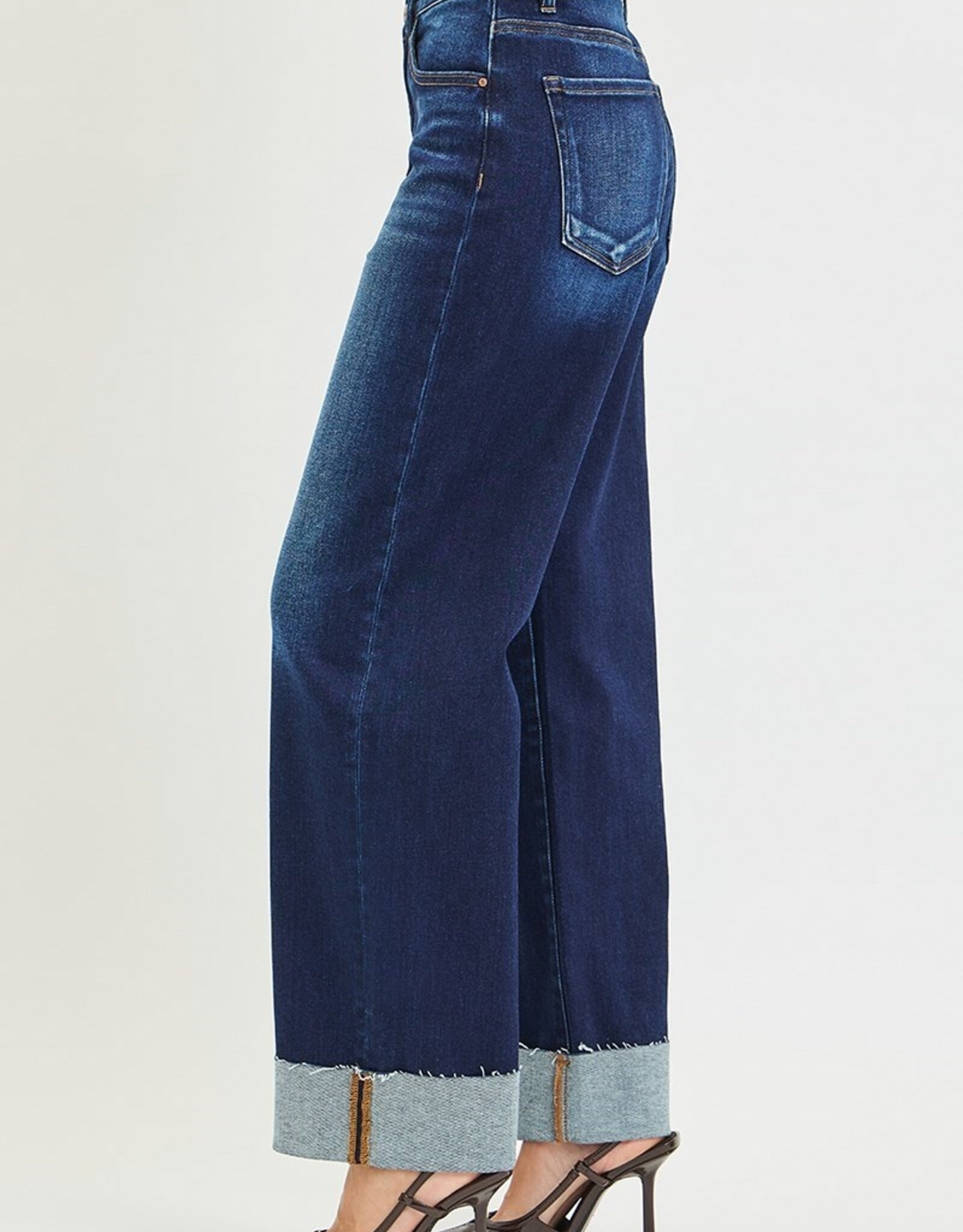 Risen Jeans Barrel Cuffed Hem Jeans