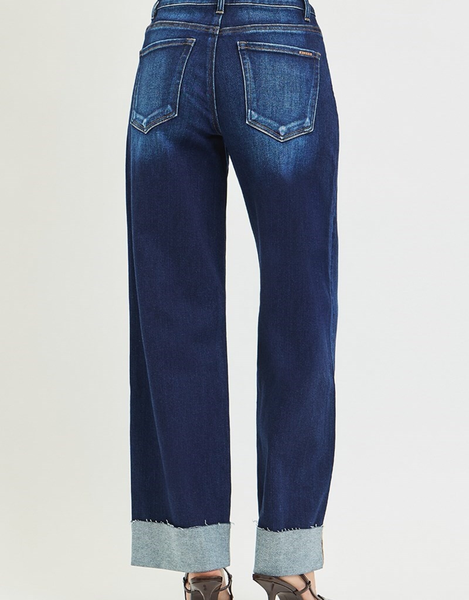 Risen Jeans Barrel Cuffed Hem Jeans