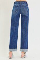 Risen Jeans Mid Rise Straight LegCuffed Jeans