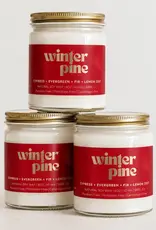 Prairie Creek Candles Wood Wick Candle, Winter Pine 8oz