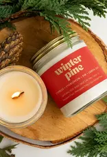 Prairie Creek Candles Wood Wick Candle, Winter Pine 8oz