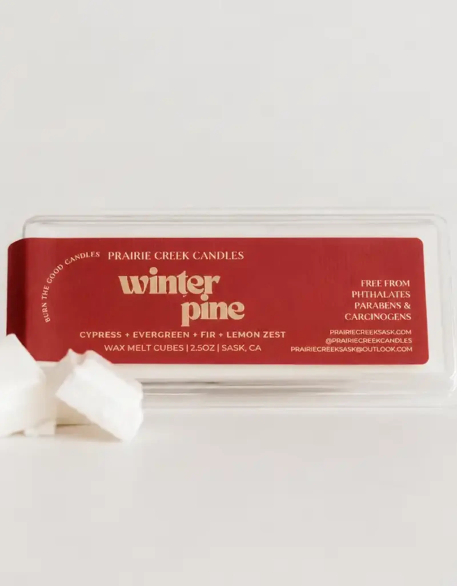 Prairie Creek Candles Wax Melts, Winter Pine