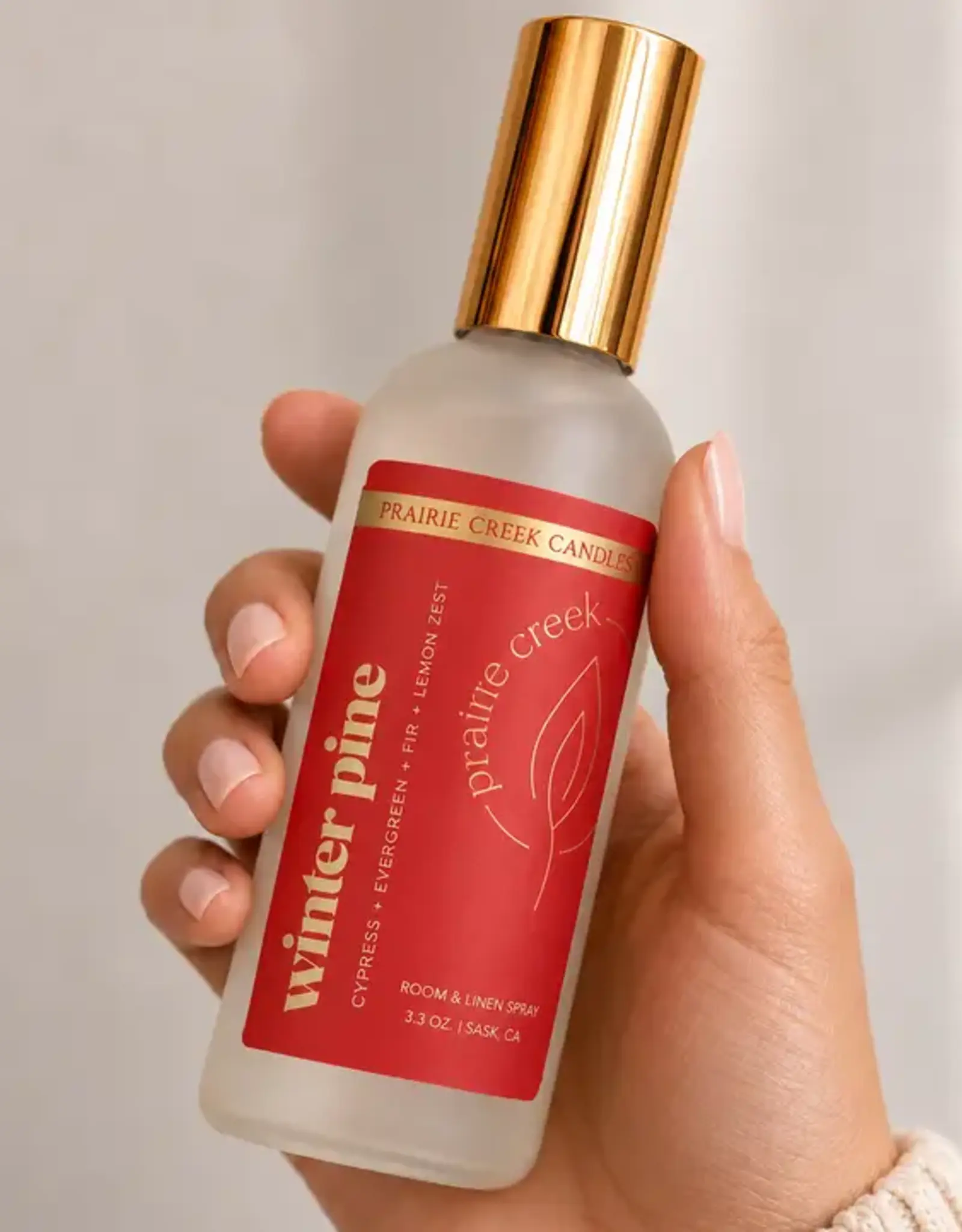 Prairie Creek Candles Room Spray, Winter Pine