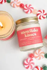 Prairie Creek Candles Wood Wick Candle, Snowflake Kisses 8oz