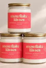 Prairie Creek Candles Wood Wick Candle, Snowflake Kisses 8oz