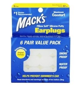 MACK'S PILLOW SOFT EAR PLUGS 6 PAIR