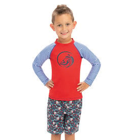 DOLFIN DOLFIN LITTLE PRINTED LONG SLEEVE RASH GUARD