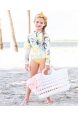 RUFFLE BUTTS / RUGGED BUTTS RUFFLE BUTTS LONG SLEEVE ZIPPER RASH GUARD BIKINI