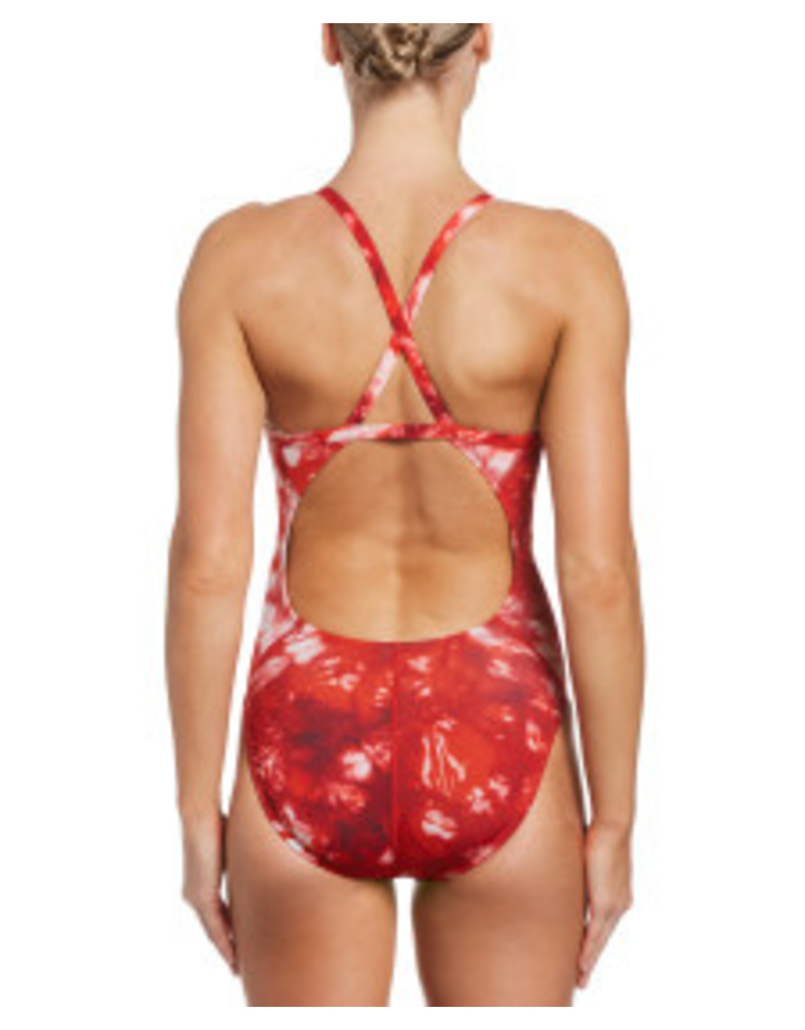Nike Women's Hydrastrong Vex Colorblock Cutout One Piece Swimsuit