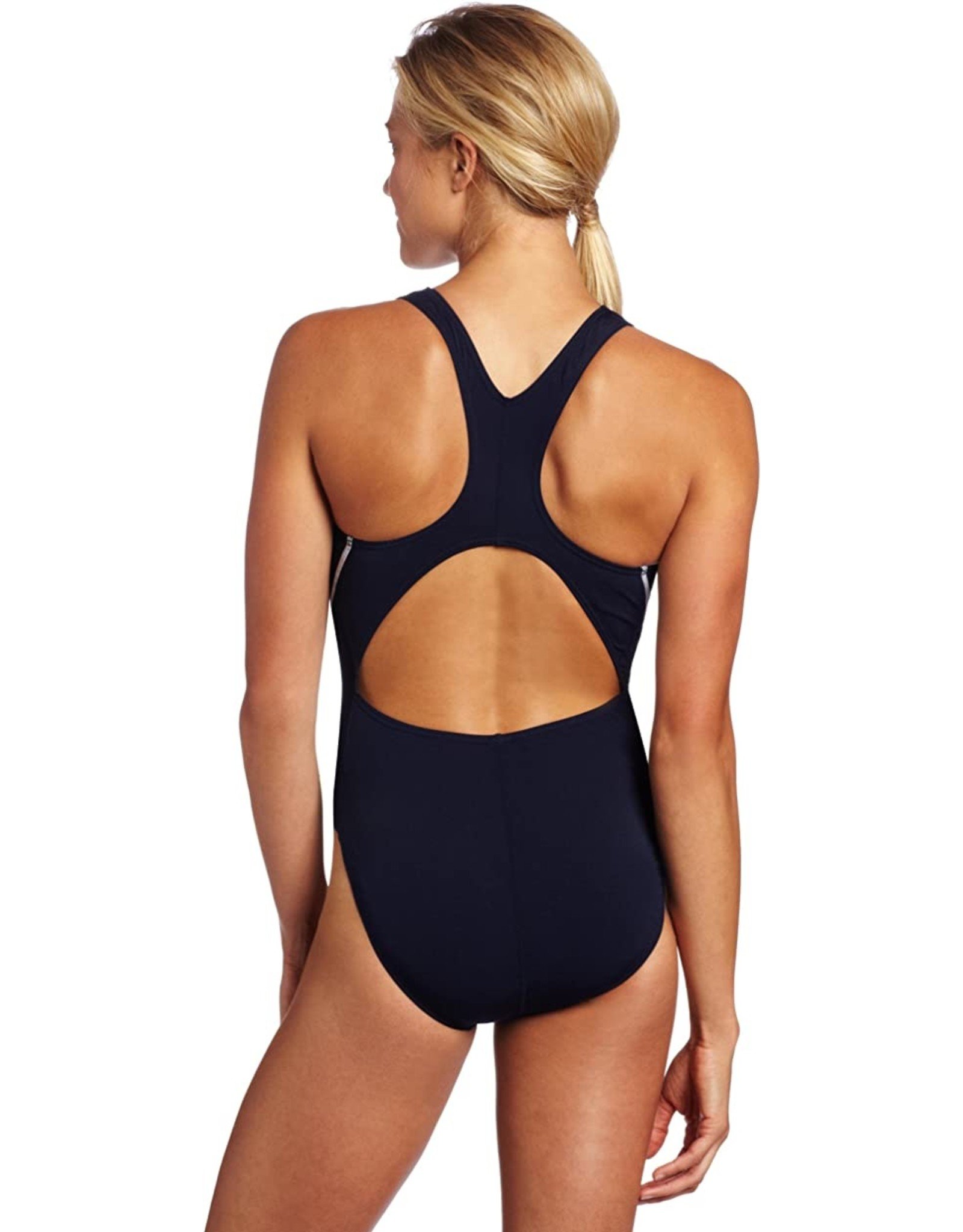 TYR Women's Durafast Elite Solid Maxfit Swimsuit, Black, Size 26
