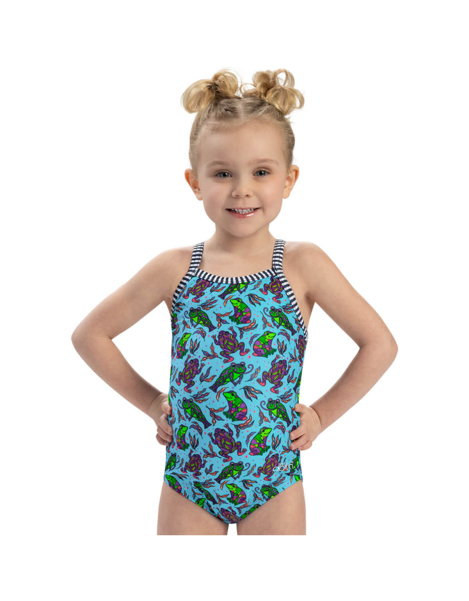 DOLFIN DOLFIN LITTLE DOLFIN PRINTED GIRLS ONE PIECE