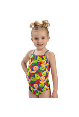 DOLFIN DOLFIN LITTLE DOLFIN PRINTED GIRLS ONE PIECE