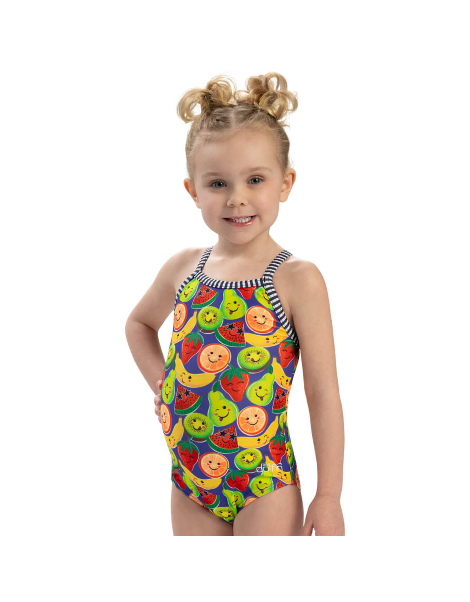 DOLFIN DOLFIN LITTLE DOLFIN PRINTED GIRLS ONE PIECE