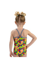 DOLFIN DOLFIN LITTLE DOLFIN PRINTED GIRLS ONE PIECE